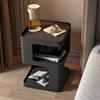 Mesa Auxiliar de Sofá Mesa de Café Pequeña Creativa para Sala de Estar de Apartamento Pequeño Mesita de Noche de Dormitorio Mesa de Esquina Auxiliar Escritorio Pequeño Estantería