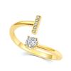 Anillo transfronterizo de Amazon con 26 iniciales en inglés, oro de 18 quilates, joyería.