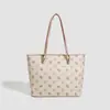 Bolso de Hombro Tote Estampado para Mujer GDCK Albaricoque PU Gran Capacidad Bolso de Mano para el Trabajo