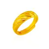 Anillos de Pareja Imitación Oro 24K Lujo Ligero, Anillos Ajustables Estilo Antiguo Ducha de Meteoros Oro Arena para Hombres y Mujeres, Anillos de Pareja de Moda para Celebridades de Internet