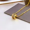 Collar de Cintura Delgada Baojia de Gama Alta, Colgante de Lujo Ligero de Moda que No se Desvanece, Estilo Simple Europeo y Americano, Cadena para Clavícula para Transmisiones en Vivo para Mujeres