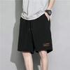 Shorts de verão retos casuais estilo Hong Kong masculinos ins Harajuku versátil estudante plus size emagrecedor peça externa shorts estampados