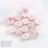 Cuentas Sueltas de Cerámica de Jingdezhen de Color Rosa Materiales para Collares de Cuentas DIY para Estudiantes y Niñas para Hacer Sus Propios Accesorios de Joyería con Cuentas de Porcelana