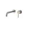 Torneira de parede oculta de latão para água quente e fria, design simples embutido, aço inoxidável 304
