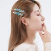 Accesorios para el Cabello Lacados Más Vendidos en Stock: Pinzas para el pelo de aleación para mujer, Pinzas de rana pintadas, Pinzas laterales florales, Adornos para el flequillo con pedrería