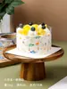 Envase de plástico decorativo para hornear, nuevo color, para tartas de cumpleaños, de grado alimenticio, con borde duro, para mousse explosiva, venta al por mayor