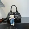 Bolso Cruzado Casual con Textura y Estilo, Bolso de Mano Retro de Moda para Mujer, Nuevo Modelo 2025, Bolso Cuadrado Pequeño de Color Sólido Brillante