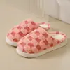 Pantuflas de Felpa de Algodón Estilo Pareja para Mujer Sienta como si pisara caca en Casa Invierno Hogar Cálidas Pantuflas de Algodón para Hombre