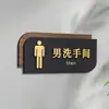 Señales Acrílicas para Baños de Hombres y Mujeres, Señales para Puertas de Baños de Hoteles y Restaurantes, Señales de Baño de Doble Cara