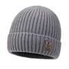 Gorro de punto grueso con forro polar para hombre y mujer, gorro de lana cálido y a prueba de viento para invierno, adecuado para tallas de cabeza grandes, gorro para clima frío para ciclismo al aire libre, gorro de anciano
