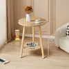 Mesa redonda pequeña, mesa de centro, uso simple en sala de estar del hogar, mesa auxiliar para sofá, mesita de noche de dormitorio, mesa de balcón mini minimalista creativa
