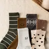 Calcetines de lana para mujer de otoño e invierno con ribete de encaje, calcetines de cachemira hasta la pantorrilla, engrosados para abrigar, cómodos, casuales, grises y extralargos