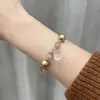 Tiktok Taobao Más Vendido Vintage de Segunda Mano Cuentas Piedra Lunar Lágrima Colgante Pulsera de Cuentas Diseño Único Joyería