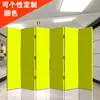 Pantalla de Partición de Color Sólido Blanco Logotipo de Empresa Oficina de Compañía Plegable Móvil Empujar-Tirar Habitación Trasera