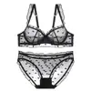 Roupa íntima Verão Feminina Ultra-Fina Seios Grandes Parecem Menores 2024 Novo Sutiã Sem Bojo Renda Pura Luxúria Sutiã Sexy
