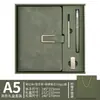 Conjunto de Caixa de Presente com Logotipo Personalizado para Caderno Caderno de Alta Qualidade com Fivela em Forma de U A5 Livro de Registro para Reuniões de Trabalho