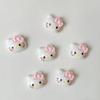 Mini Acessórios de Resina de Gatinho para DIY de Presilhas, Brincos, Capas de Celular, Materiais Fofos Feitos à Mão