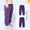 Pantalones para Niños Otoño e Invierno Nuevos Pantalones de Color Puro para Bebé Ropa de Moda para Niños Leggings Cálidos Casuales con Forro de Felpa