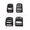 Fabricante 20~51mm Hebilla de Escalera Curva de Plástico Hebilla de Ojo Ajustable para Mochila Hebilla Curva de Cuatro Velocidades con Recorte de Tres Agujeros Suministro