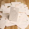 Papel vainilla juego completo de tarjetas de accesorios aretes aretes collar pinza para el pelo pulsera liga para el pelo anillo broche tarjeta de papel