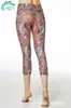 HWT huavite yoga fitness bolso lateral costura vitalidade calça cropped casual camuflado azul entrega atacado