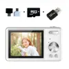 Q12 Modelo Popular Cámara Digital de Alta Definición con Píxeles 4K CCD para Estudiantes, Cámara Compacta Mini de Nivel Básico para Fotografía en Casa