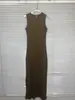 Kylie con Kardashian Ski * m * s vestido chaleco sin mangas falda de cadera francesa falda larga