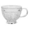 Venta al por mayor de fábrica, taza de vidrio con forma de gota de agua, taza de té con forma de flor para oficina, taza de café, taza de leche, taza de jugo, taza de vidrio para el hogar