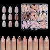 Manicure Francesa Exclusivo Transfronteiriço Cor Mista Pontas de Unha Francesa Adesivos de Unha Usáveis Francesa Versátil Atacado Cor Nude Novo Estilo