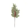 Decoración Navideña de Agujas de Pino Artificial Transfronteriza Accesorios de Rama de Pino Individual Conos de Pino de Plástico Decoración Festiva Árbol de Navidad