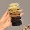 Prendedor de cabelo preto para rabo de cavalo alto para mulheres, altamente elástico e durável, não puxa nem deixa marcas no cabelo, faixa de cabelo, acessório de cabelo elástico