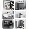 Conjunto de mueble de baño de pie con lavabo cerámico integrado, tocador de baño y lavabo