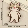 Novo Patch de Gato Fofo de Desenho Animado Bordado Autoadesivo para Capa de Celular DIY Em Estoque Atacado Patch