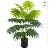 Árvore de Palma Cruzada Falsa Pequeno Ventilador Artificial Girassol Planta Verde em Vaso Decoração de Interior Projeto Paisagismo Cenário de Jardim Dropshipping