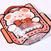 Bolsa de Plástico con Cierre de Cremallera y Ventana de Dibujos Animados, Bolsa para Empaquetar Dulces y Recuerdos para Niños, Linda Bolsa tipo Bandolera para Snacks y Alimentos Personalización