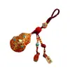 Pingente Chaveiro de Metal de Alta Qualidade, Cabacinha Oca, Estilo Chinês Cinnabar, Ornamento Fofo