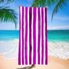 Toalla de Playa de Rizo Transfronteriza Europea y Americana Estampada a Rayas Toalla de Baño para Adultos para Natación Toalla de Playa de Microfibra para Comercio Exterior