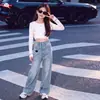 Jeans de Corazón de Amor para Niñas 2026 Nuevo Estilo de Otoño para Niños Medianos y Grandes Pantalones Anchos Sueltos Pantalones de Pierna Recta Pantalones Largos Casuales de Principios de Otoño