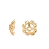 Accesorios DIY de cristal chapado en oro de 18k, espaciador para pulsera torus, pulsera de perlas, tapa de cuentas, junta, material de accesorios pequeños