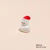 Navidad Resina Sombrero Muñeco Pequeño de Nieve DIY Decoración de Coche Manualidades Adornos de Escritorio Colgante de Llavero