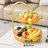 Cesta de Frutas de Luxo para Mesa de Escritório, Suporte para Armazenamento de Frutas de Mesa de Centro de Sala de Estar, Bandeja de Exibição de Lanches e Frutas Secas Doméstica, Item Popular de Venda Transfronteiriça