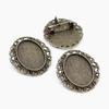 Gema del tiempo (18 x 25 mm, diámetro interior, 7 g), broche de aleación, base para colgante, accesorios de joyería DIY