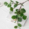 Flor artificial para decoración del hogar, hoja de dinero, eucalipto, flor falsa, hoja falsa, planta verde, arreglo floral en maceta