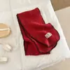 Alta calidad ~ Bufanda de Punto Trenzado de Mezcla de Lana de Color Sólido Engrosada Suave Cera Bufanda para Pareja para Mujer que Combina con Todo para Otoño e Invierno