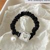 Anillo para el cabello con forma de perla de amor de alta calidad que no daña el cabello, coleta alta, banda de goma elástica, accesorios para el cabello para mujeres