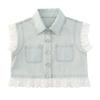 Conjunto de Vestido para Niña 2025 Verano Nuevo Estilo Moda para Niña Chaleco de Encaje sin Mangas Vestido Chaleco Conjunto de Dos Piezas