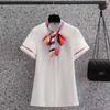 Camisa Branca Profissional Feminina Azul Fabricante Camisa Feminina de Manga Curta Profissional Camisa Feminina Básica Roupas de Trabalho para Esteticista