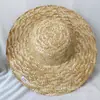 Sombrero de Paja Pequeño Tejido de Flores Mini Sombrero de Paja Manualidad Sombrero Decorativo para Muñeca Joyería DIY Accesorios 4-40CM