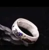 Anillo de Esmalte Yuhong 2023 Anillo de Pez de Esmalte Xiangyun Anillo de Plata Tallado Retro Antiguo Puramente Hecho a Mano