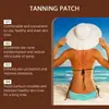 Parche de Cuidado para Bronceado, Material Transpirable y Amigable con la Piel, Ayuda al Bronceado y la Exposición al Sol, Proporciona un Brillo Radiante para Uso en Exteriores en la Playa en Verano, Cuidado Conveniente con una Sensación Natural